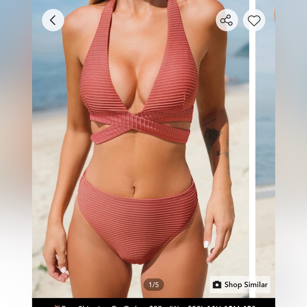 Cupshe high waisted  bikini